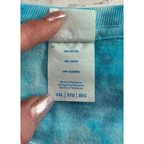 Port & Company UWG Wolves Blue Tie-Dye T-Shirt (Size 3XL) - Picture 6 of 8